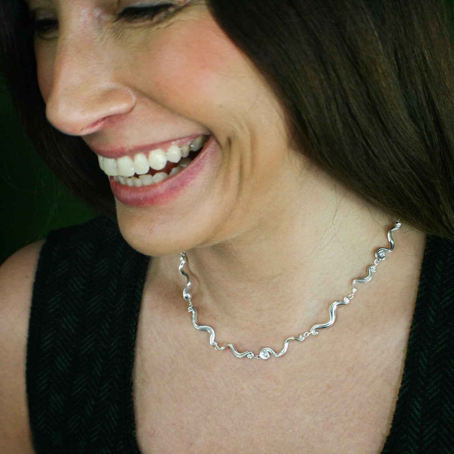 Swirl Chain - Sterling Silver