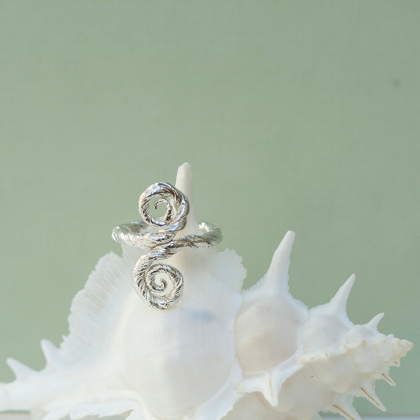 Root Two Spiral 2 Ring (Size 54)