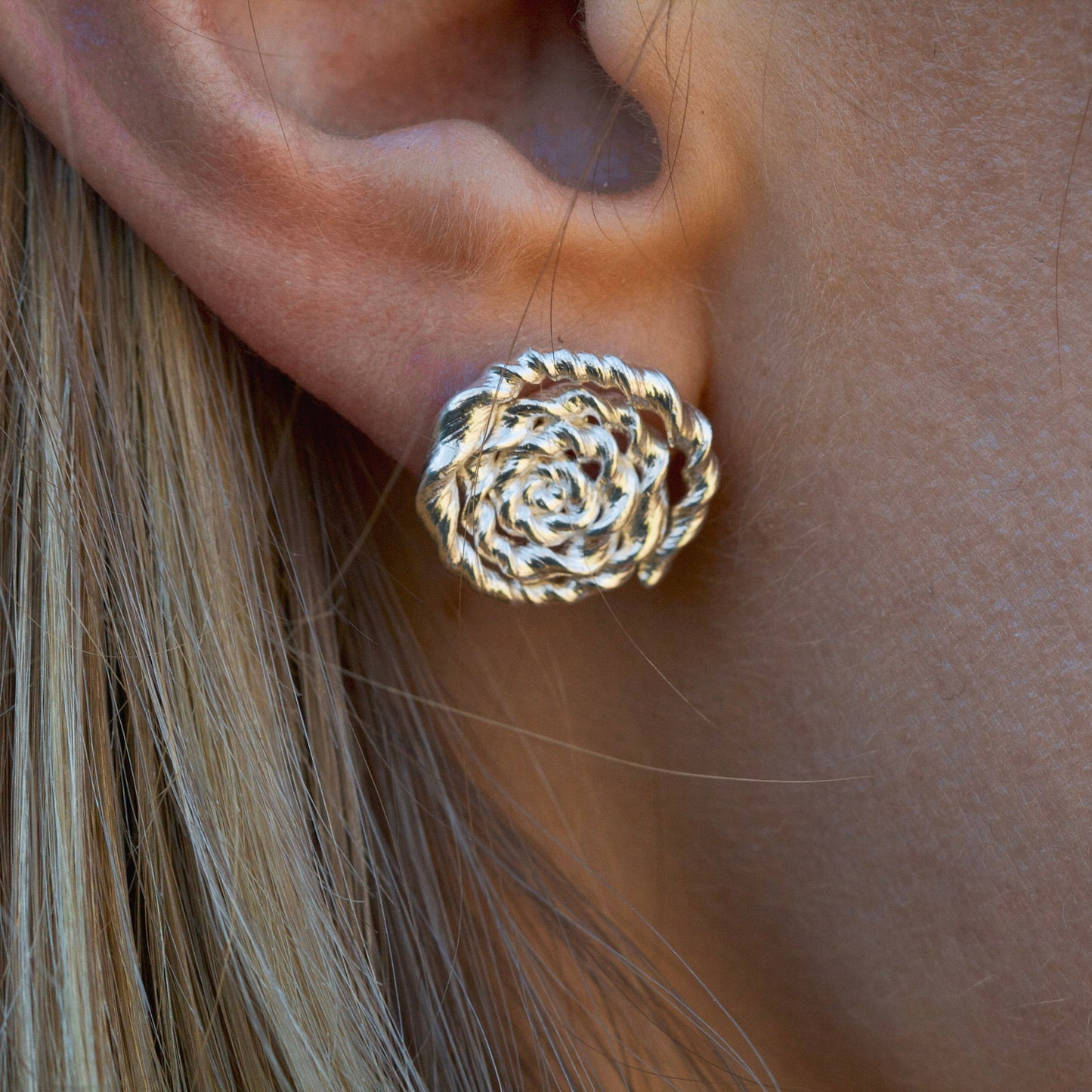 Root Floral Twirl Earrings