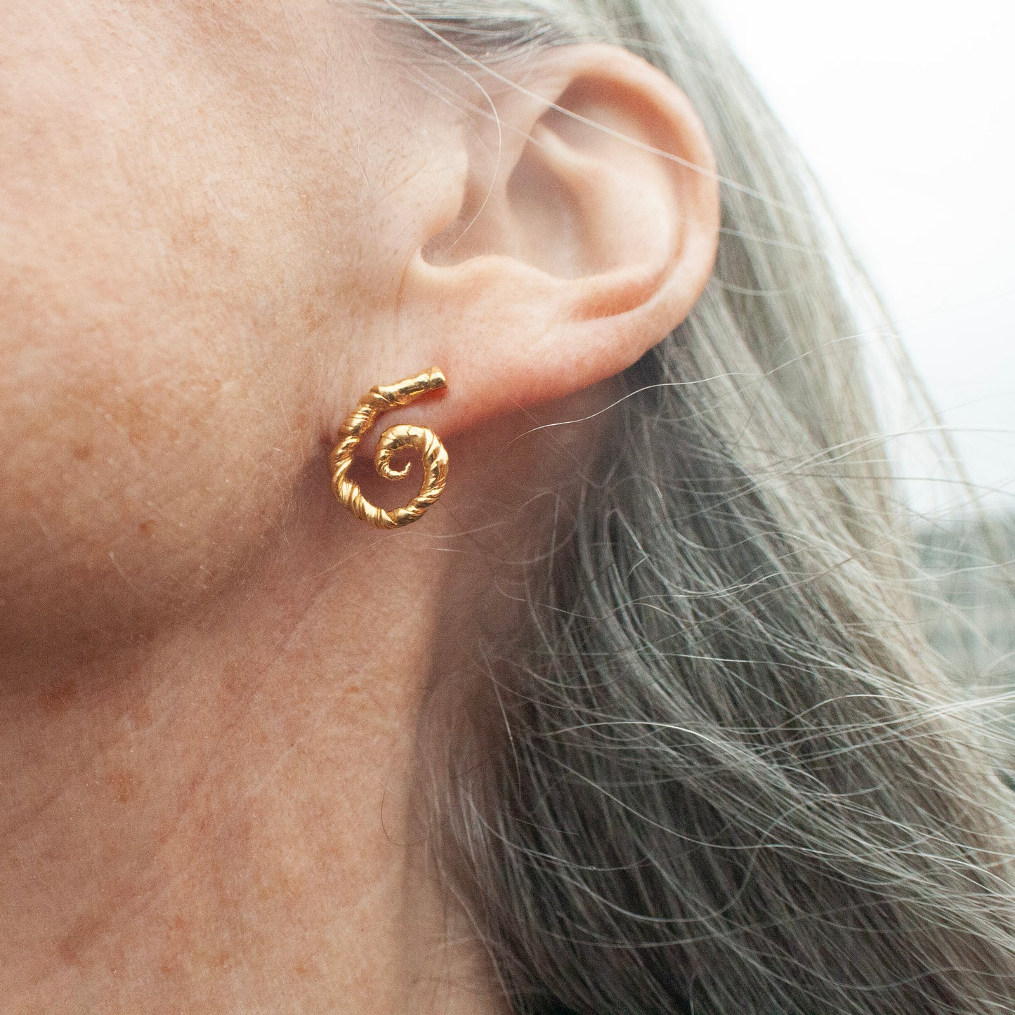 Golden Vertigo Ear studs