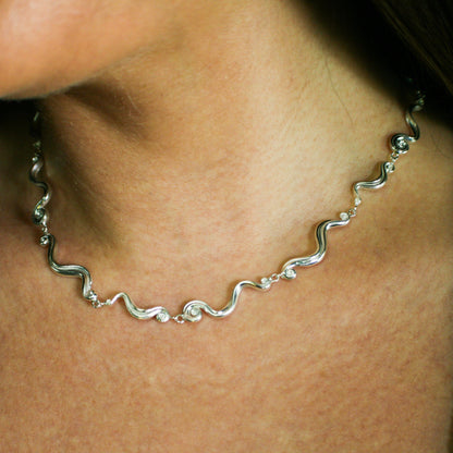 Swirl Chain - Sterling Silver