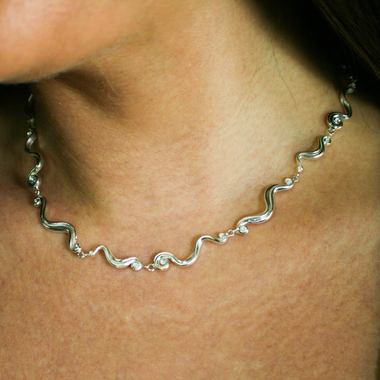 Swirl Chain - Sterling Silver