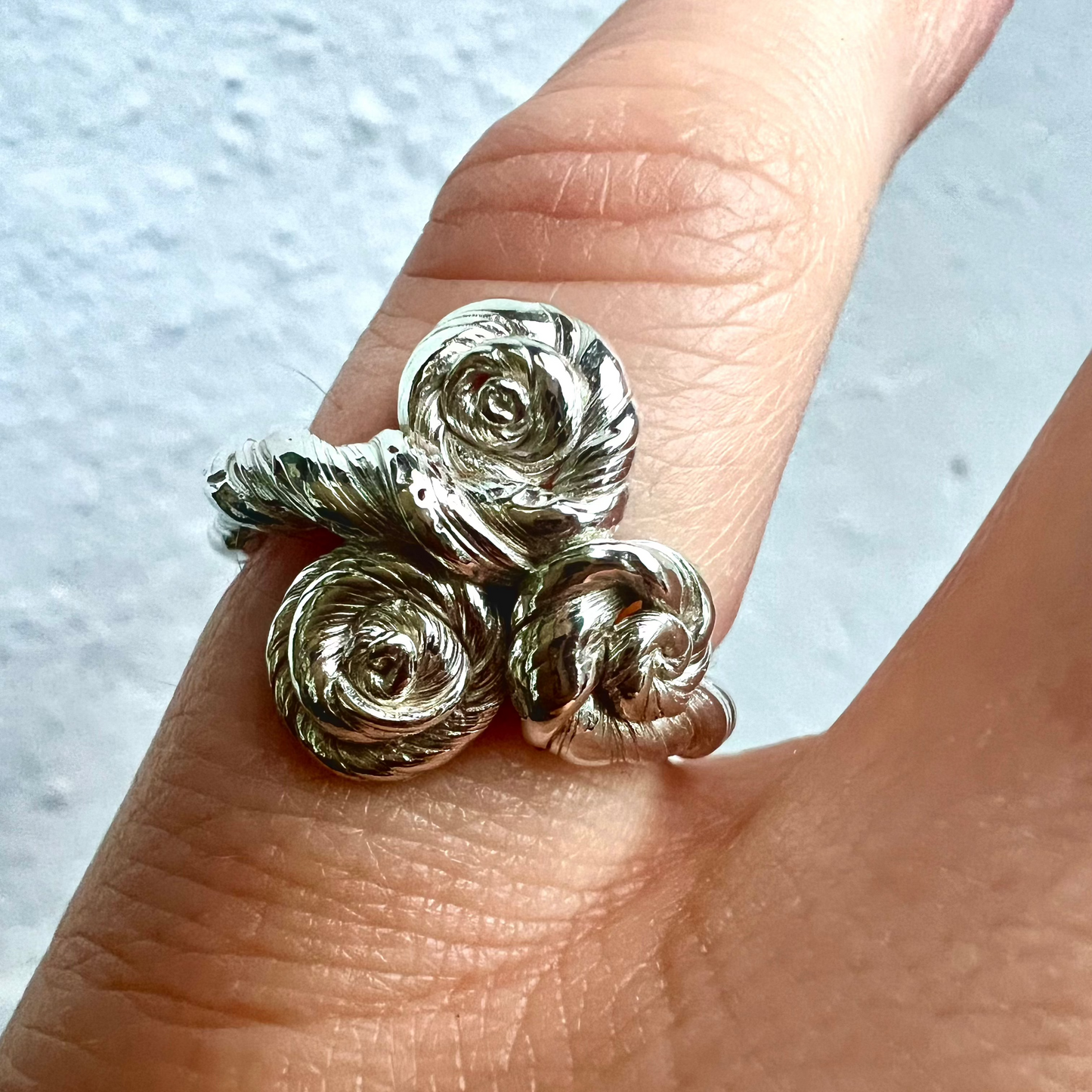Root Three Rose Ring 