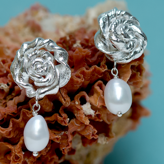 Root Rose Pearl øreringe 2