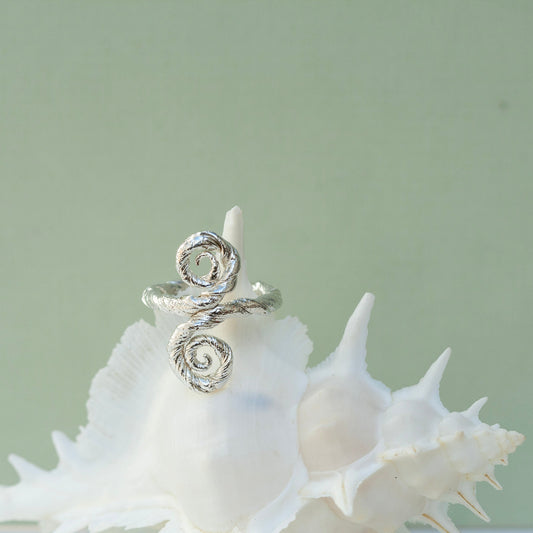 Root Two Spiral 2 Ring (Size 54)