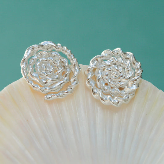 Root Floral Twirl Earrings