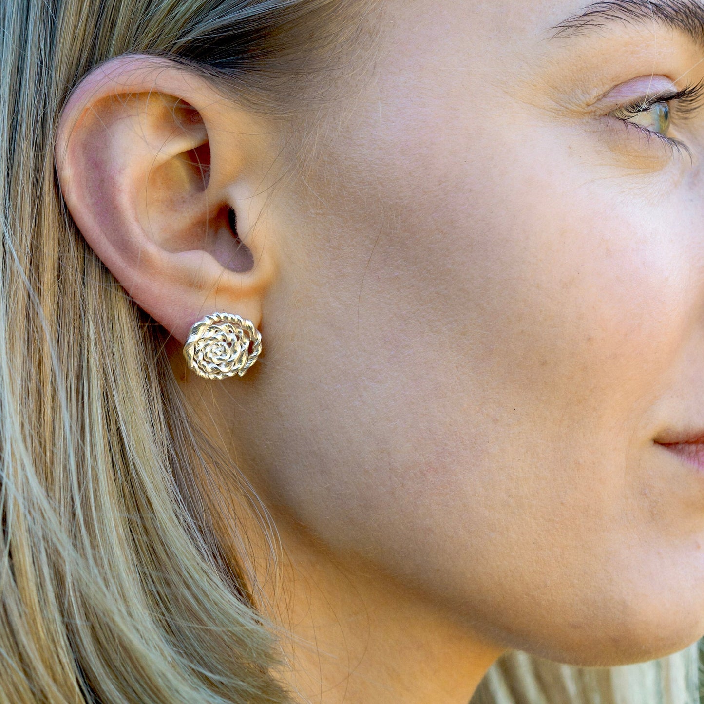 Root Floral Twirl Earrings