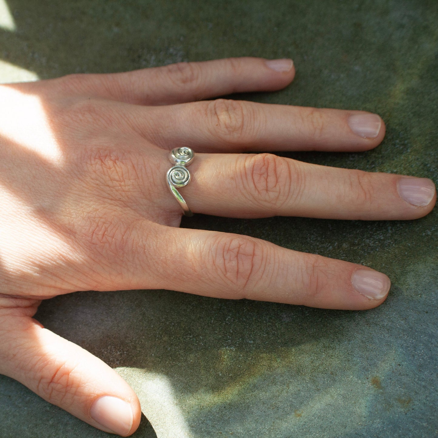 Two Spirals Ring (Size 57)