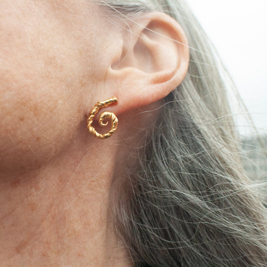Golden Vertigo Ear studs