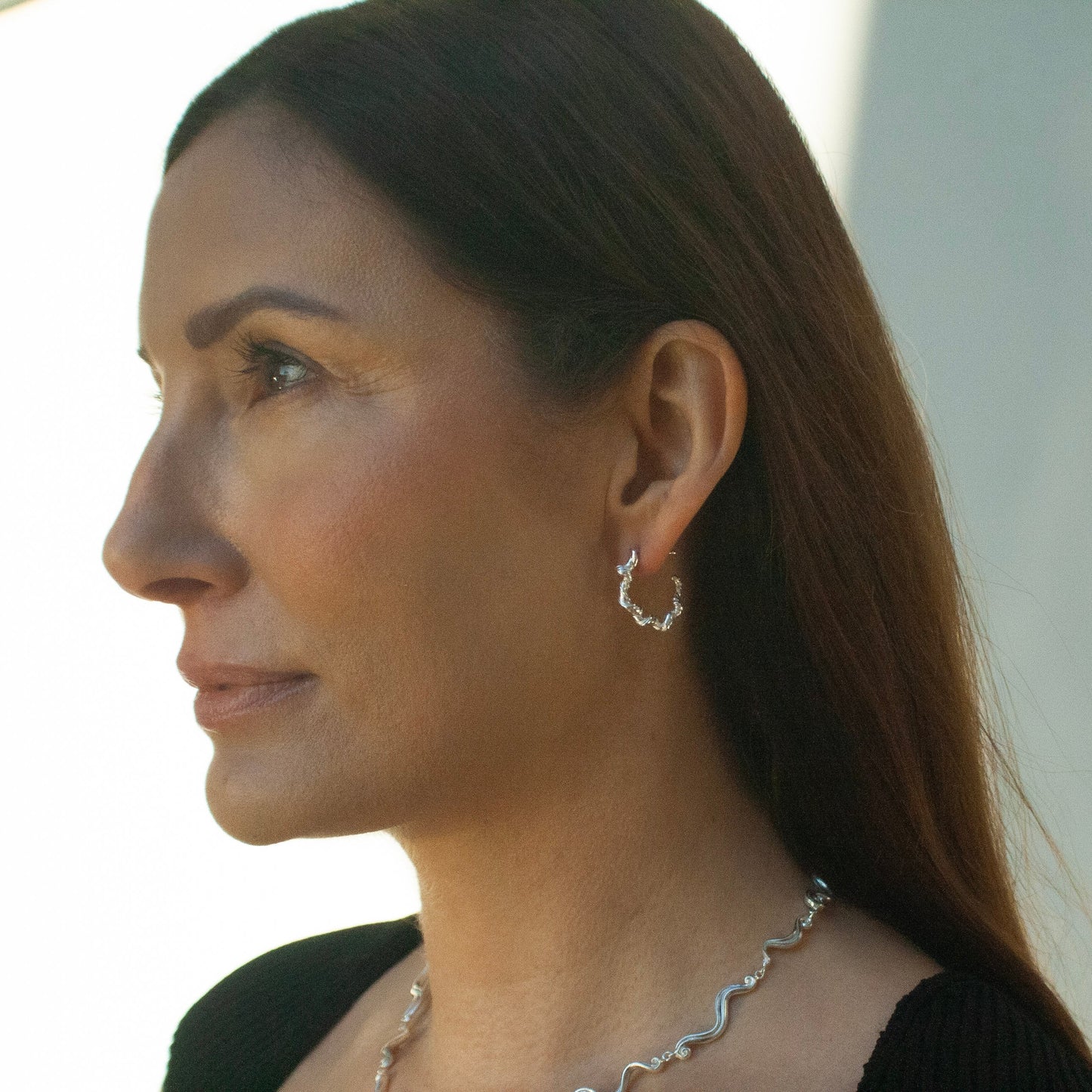 Twisted Creols - Sterling Silver